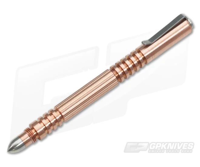 Hinderer Knives Investigator Ink Pen Polished Copper 1 Hinderer Knives Investigator Ink Pen Polished Copper