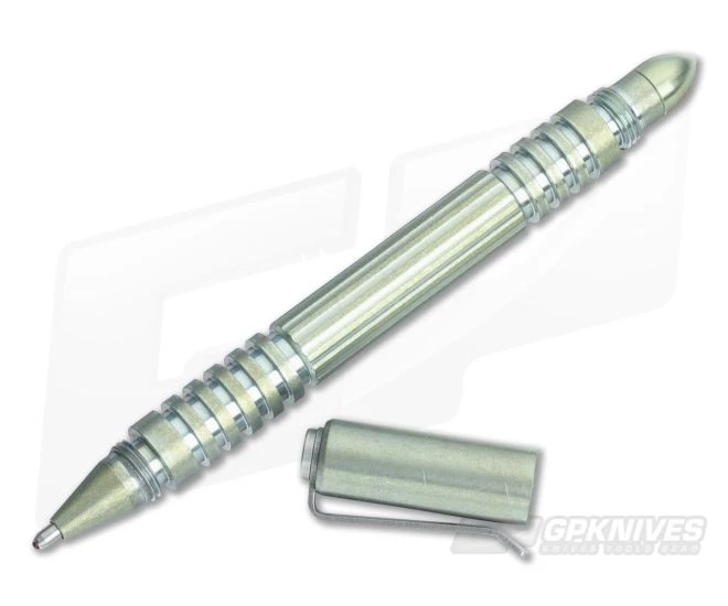 Hinderer Knives Investigator Pen Anodized Titanium - Green Hue 2 Hinderer Knives Investigator Pen Anodized Titanium - Green Hue - Image 2