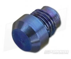 Hinderer Knives Investigator Pen Flat End Attachment Titanium Blue