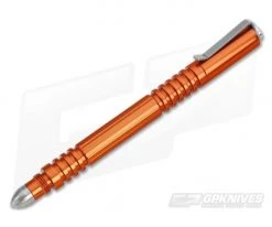 Hinderer Investigator Pen Orange High Polish Aluminum