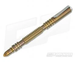 Hinderer Knives Investigator Pen Spiral Bronze Titanium