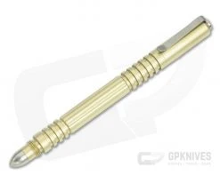 Hinderer Knives Investigator Pen Brass Bead Blasted