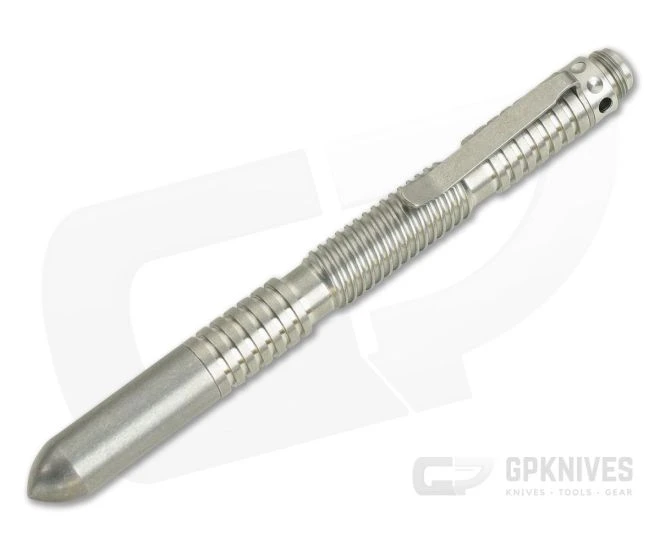 Hinderer Knives Extreme Duty Pen Spiral Stainless Steel 1 Hinderer Knives Extreme Duty Pen Spiral Stainless Steel
