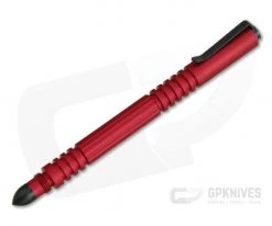 Hinderer Investigator Pen Matte Red Aluminum Black Hardware