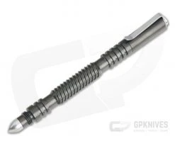 Hinderer Knives Investigator Pen Spiral Stainless Steel Stonewashed Black DLC