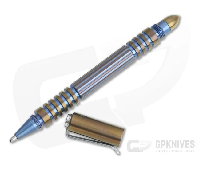 Hinderer Knives Investigator Pen Titanium Bronze Two-Tone 2 Hinderer Knives Investigator Pen Titanium Bronze Two-Tone - Image 2
