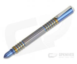 Hinderer Knives Investigator Pen Titanium Blue Two-Tone