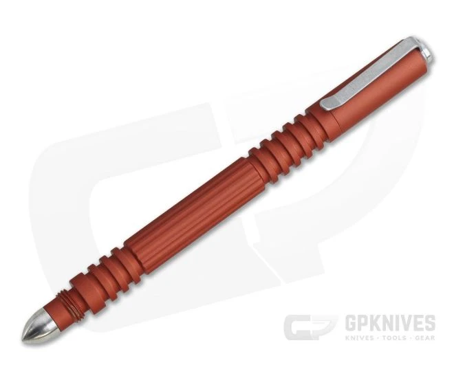 Hinderer Investigator Pen Matte Orange Aluminum Ink Pen 1 Hinderer Investigator Pen Matte Orange Aluminum Ink Pen