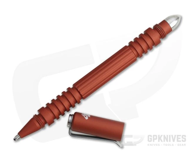 Hinderer Investigator Pen Matte Orange Aluminum Ink Pen 2 Hinderer Investigator Pen Matte Orange Aluminum Ink Pen - Image 2