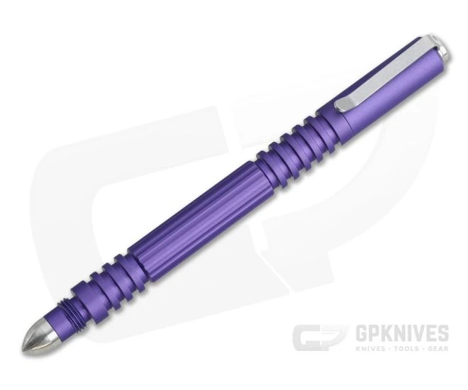 Hinderer Investigator Pen Matte Purple Aluminum Ink Pen 1 Hinderer Investigator Pen Matte Purple Aluminum Ink Pen