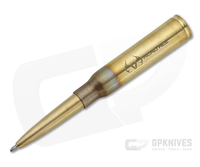 Fisher Space Pen x Realtree .338 Lapua Cartridge Raw Brass Space Pen 338-RT 2 Fisher Space Pen x Realtree .338 Lapua Cartridge Raw Brass Space Pen 338-RT - Image 2