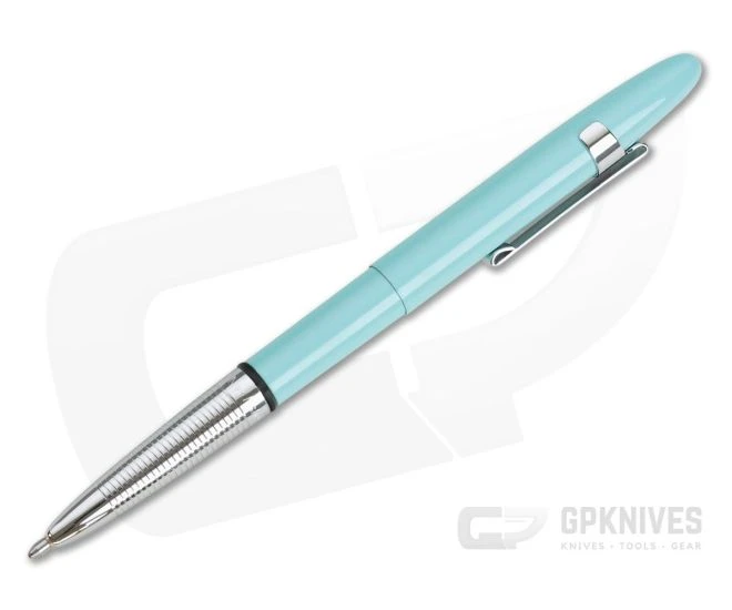 Fisher Space Pen Tahitian Blue & Chrome Bullet Space Pen with Clip 400TBLCL 2 Fisher Space Pen Tahitian Blue & Chrome Bullet Space Pen with Clip 400TBLCL - Image 2