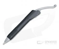 Microtech Siphon II Ink Pen Black Stonewashed Stainless Steel 401-SS-BKSW