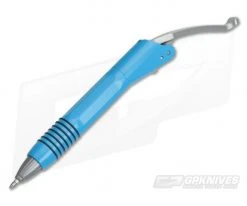 Microtech Siphon II Ink Pen Light Blue Stainless Steel 401-SS-LB