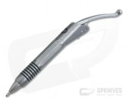 Microtech Siphon II Ink Pen Signature Series 25th Anniversary Stonewashed Stainless Steel 401-SS-SWS25