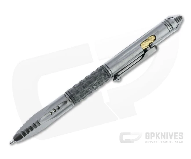 Microtech Knives Kyroh Shot Peened Titanium Tritium Insert Bolt Action Ink Pen 403-TI-SPTRI 2 Microtech Knives Kyroh Shot Peened Titanium Tritium Insert Bolt Action Ink Pen 403-TI-SPTRI - Image 2