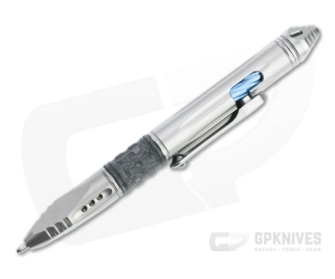 Microtech Knives Kyroh Mini Bead Blast Titanium Tritium Insert Bolt Action Ink Pen 403M-TI-BBTRI 2 Microtech Knives Kyroh Mini Bead Blast Titanium Tritium Insert Bolt Action Ink Pen 403M-TI-BBTRI - Image 2