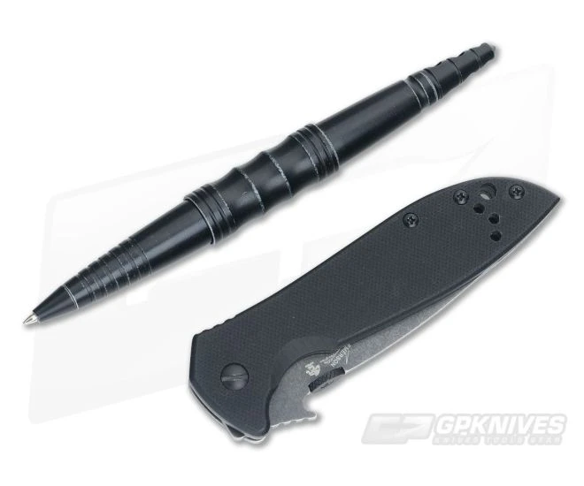 Kershaw Emerson Tactical Kit CQC-4BW Frame Lock and Tactical Pen 6054KITX 1 Kershaw Emerson Tactical Kit CQC-4BW Frame Lock and Tactical Pen 6054KITX