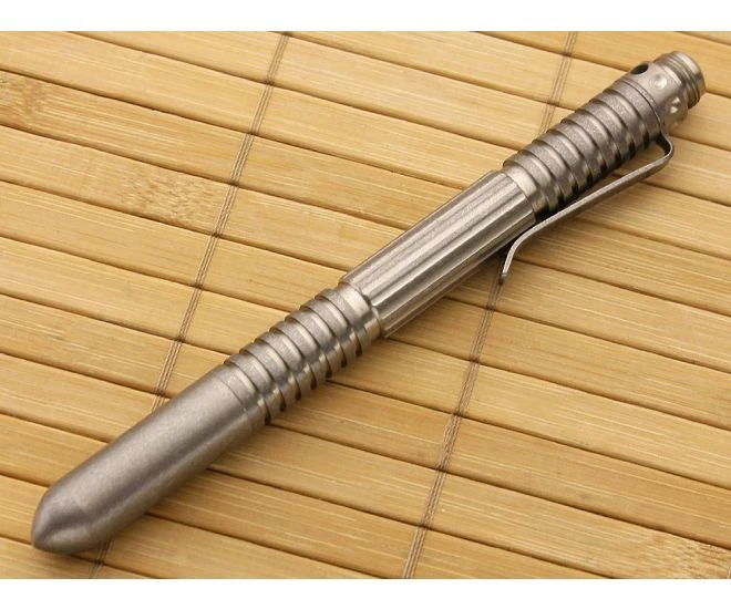 Hinderer Knives Extreme Duty Ti Pen Tumbled 1 Hinderer Knives Extreme Duty Ti Pen Tumbled