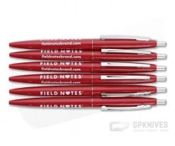 Field Notes Red Clic Pen 6-Pack Red Ink Pens