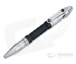 Heretic Knives Thoth Modular Pen Stonewashed Titanium Black Aluminum Bolt Action Ink Pen H038-TI-ALUM