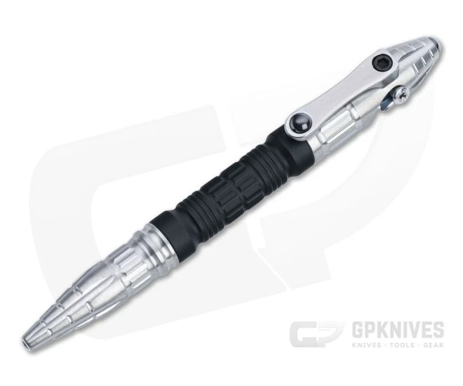 Heretic Knives Thoth Modular Pen Stonewashed Titanium Black Aluminum Bolt Action Ink Pen H038-TI-ALUM 1 Heretic Knives Thoth Modular Pen Stonewashed Titanium Black Aluminum Bolt Action Ink Pen H038-TI-ALUM