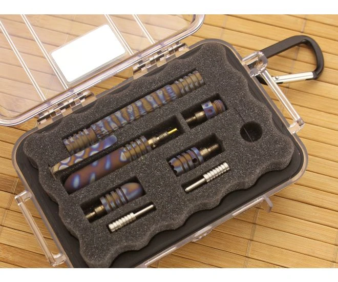 Hinderer Knives Modular Kubaton Deluxe Set Flame Anodized Titanium #1 2 Hinderer Knives Modular Kubaton Deluxe Set Flame Anodized Titanium #1 - Image 2