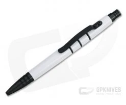 Tuff-Writer Mini Click Aluminum Ink Pen White Cerakote