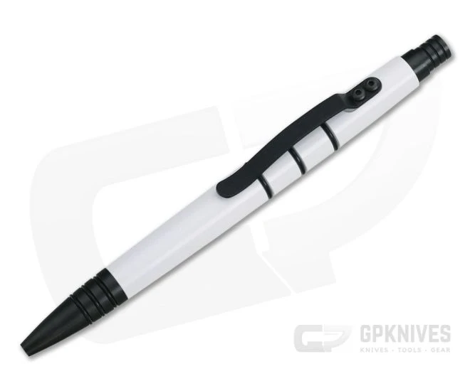 Tuff-Writer Mini Click Aluminum Ink Pen White Cerakote 1 Tuff-Writer Mini Click Aluminum Ink Pen White Cerakote
