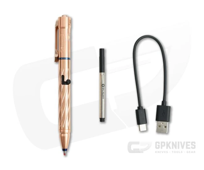 Olight OPEN 2 Limited Edition Copper LED Flashlight EDC Bolt Action Pen 5 Olight OPEN 2 Limited Edition Copper LED Flashlight EDC Bolt Action Pen - Image 5