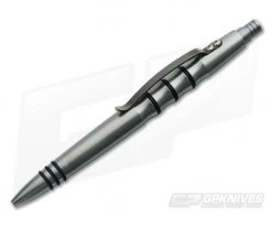 Tuff-Writer Precision Press Brushed Titanium Pen