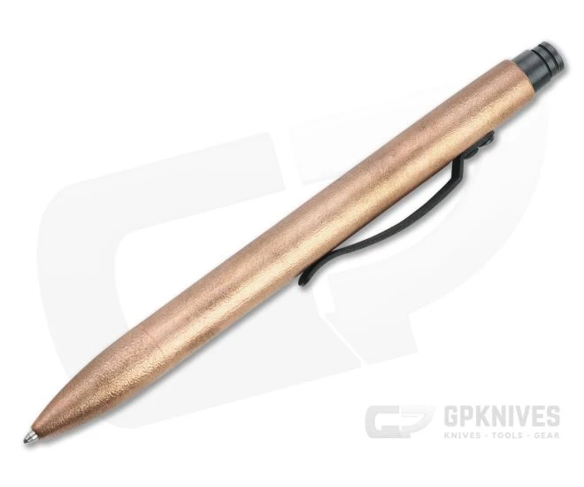Tuff-Writer Retro Click Pen Brushed Copper Ink Pen 2 Tuff-Writer Retro Click Pen Brushed Copper Ink Pen - Image 2
