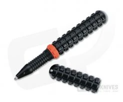 Audacious Concept Tenax Pen Orange Ring Black Aluminum EDC Ink Pen TNX-ALU-ORG