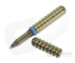 Audacious Concept Tenax Pen Blue Ring Bronze Titanium EDC Ink Pen TNX-TIT-BRZ-BLU